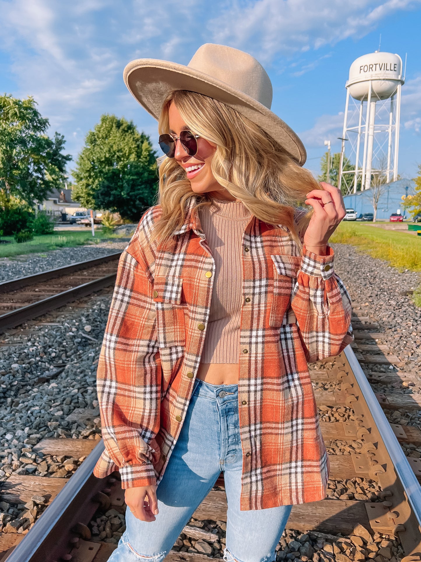 Button Down Flannel Jacket