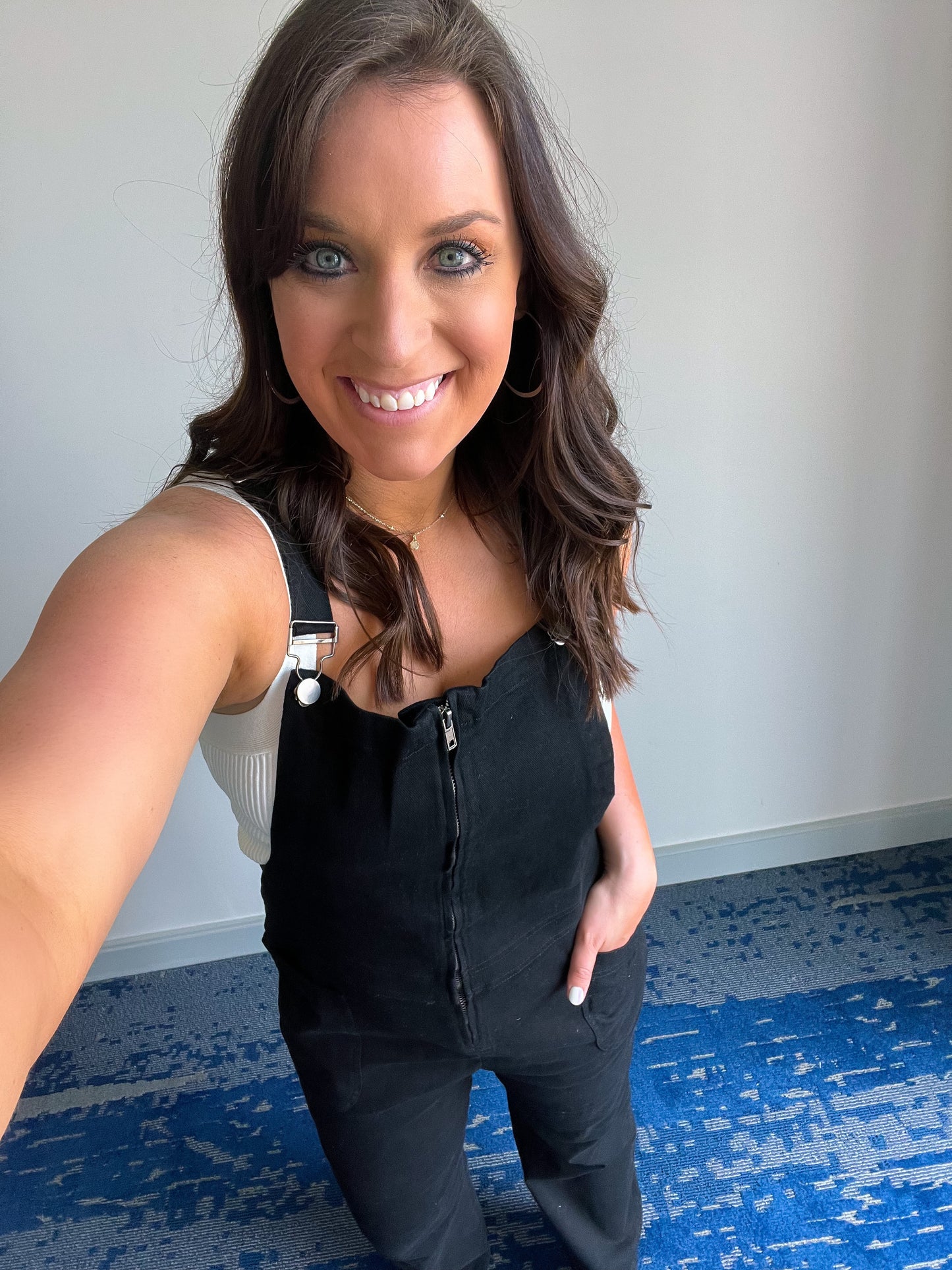 Black Washed Jumpsuit