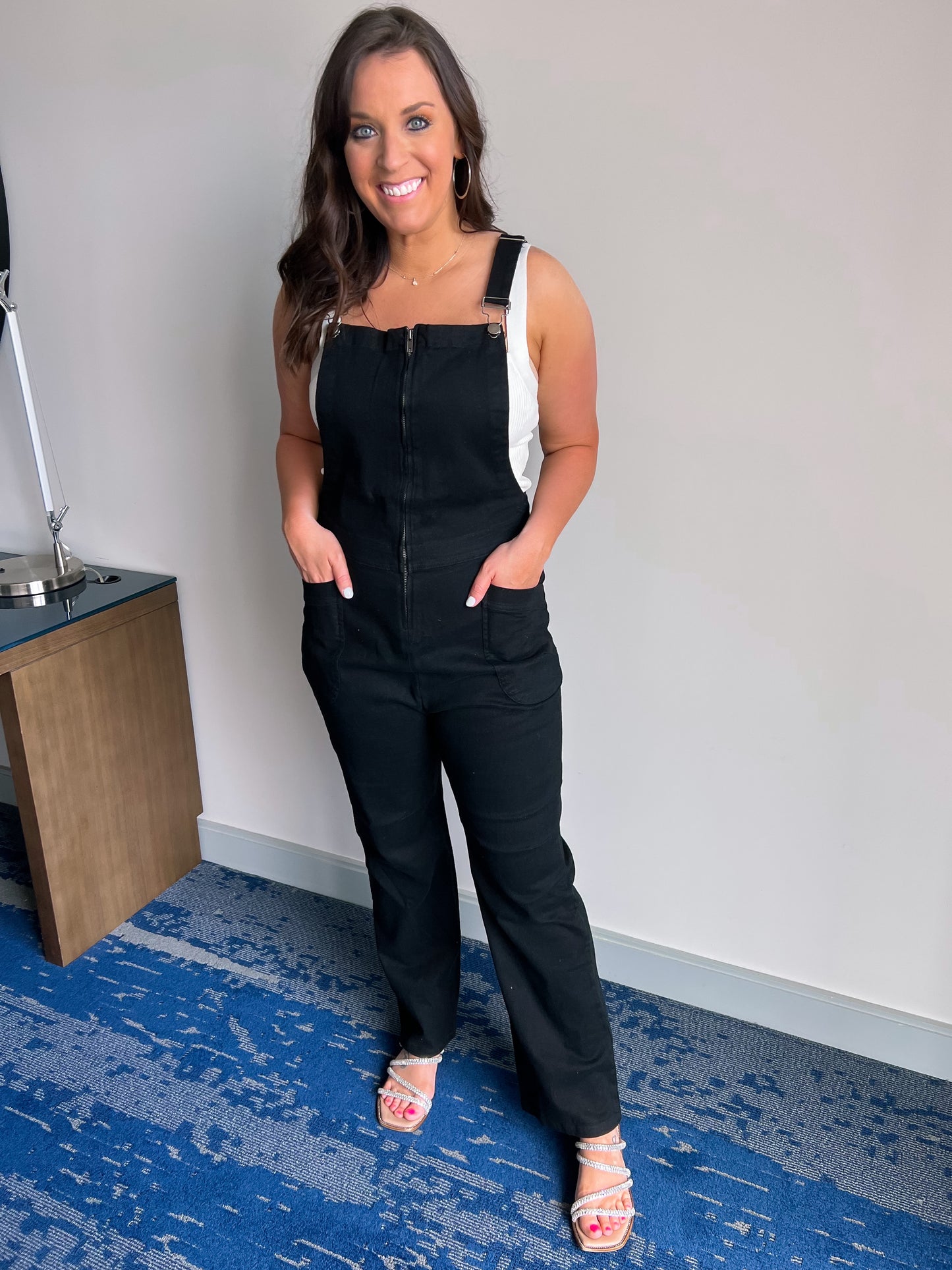 Black Washed Jumpsuit