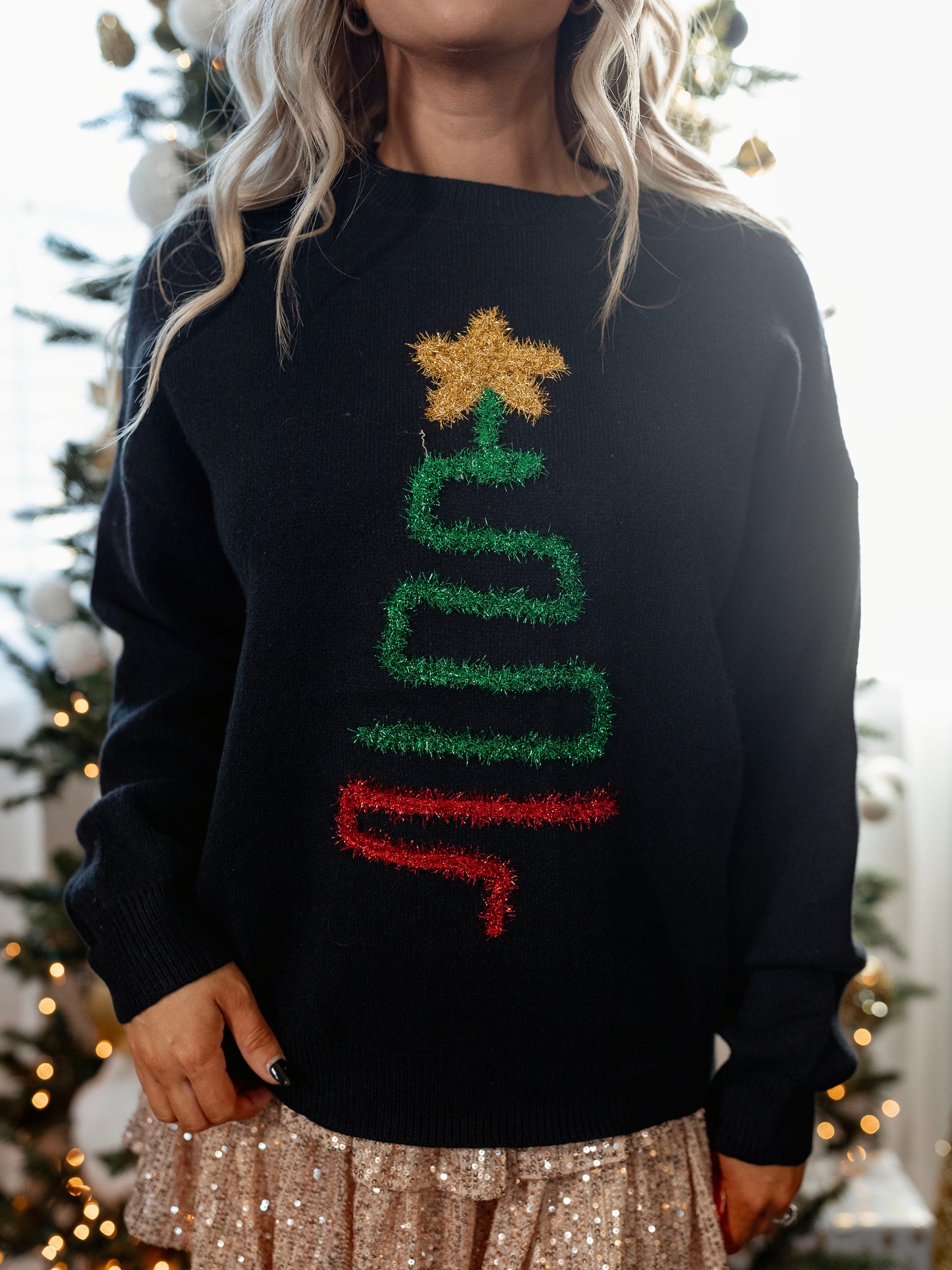 Green Christmas Tree Sweater