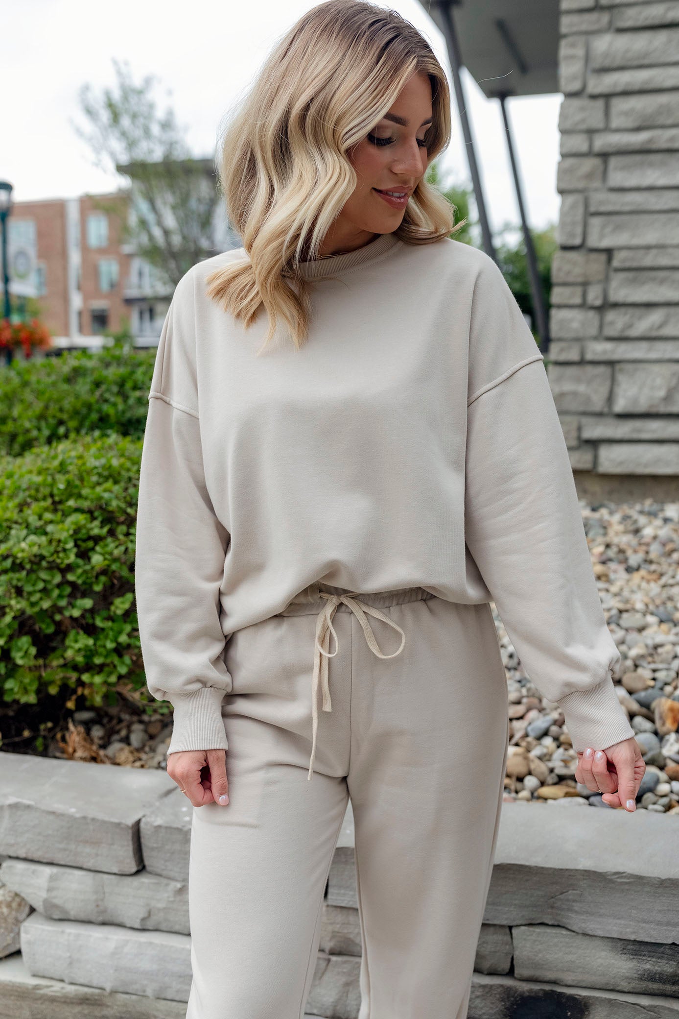 Apricot Long Sleeve Top & Pants Set