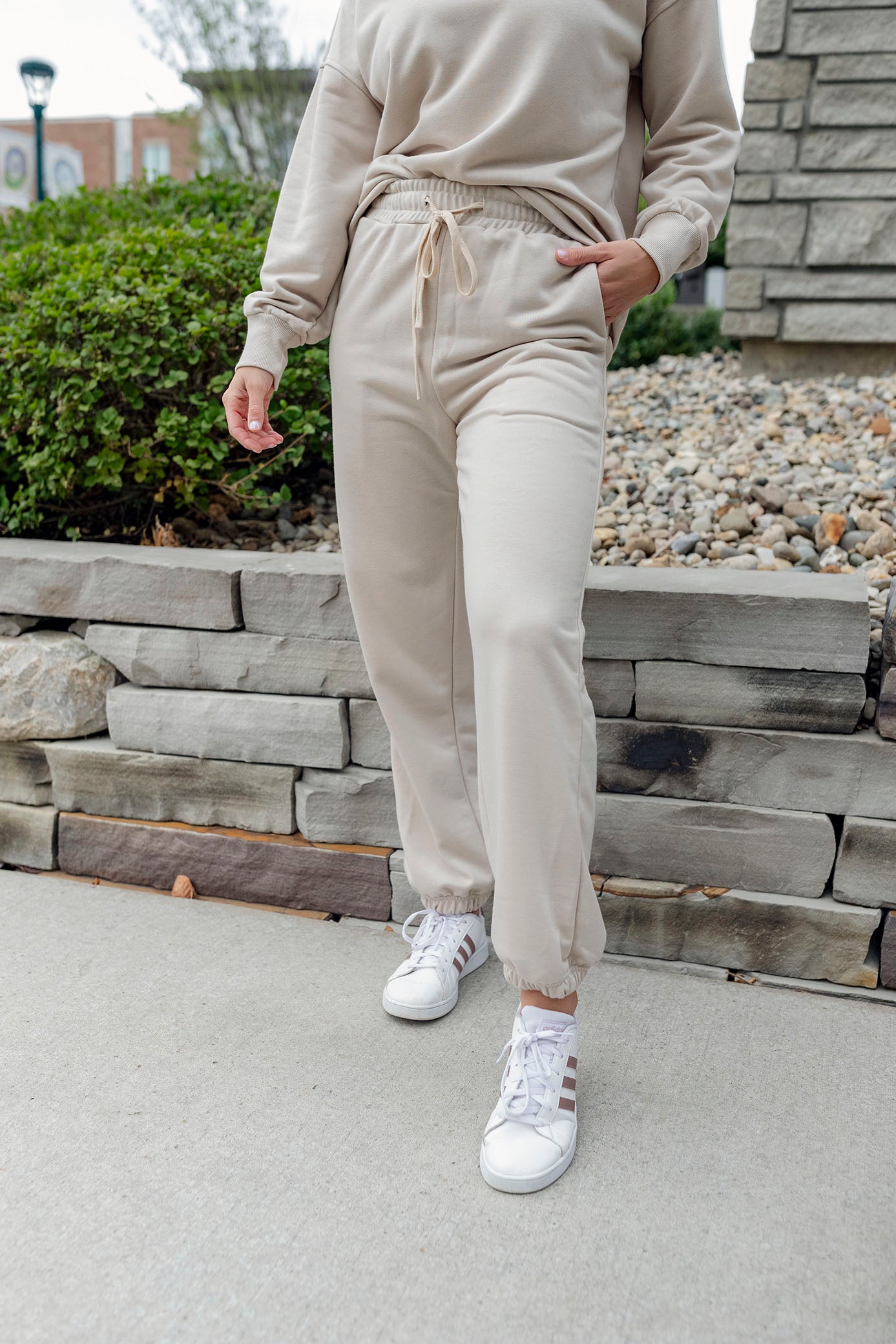 Apricot Long Sleeve Top & Pants Set