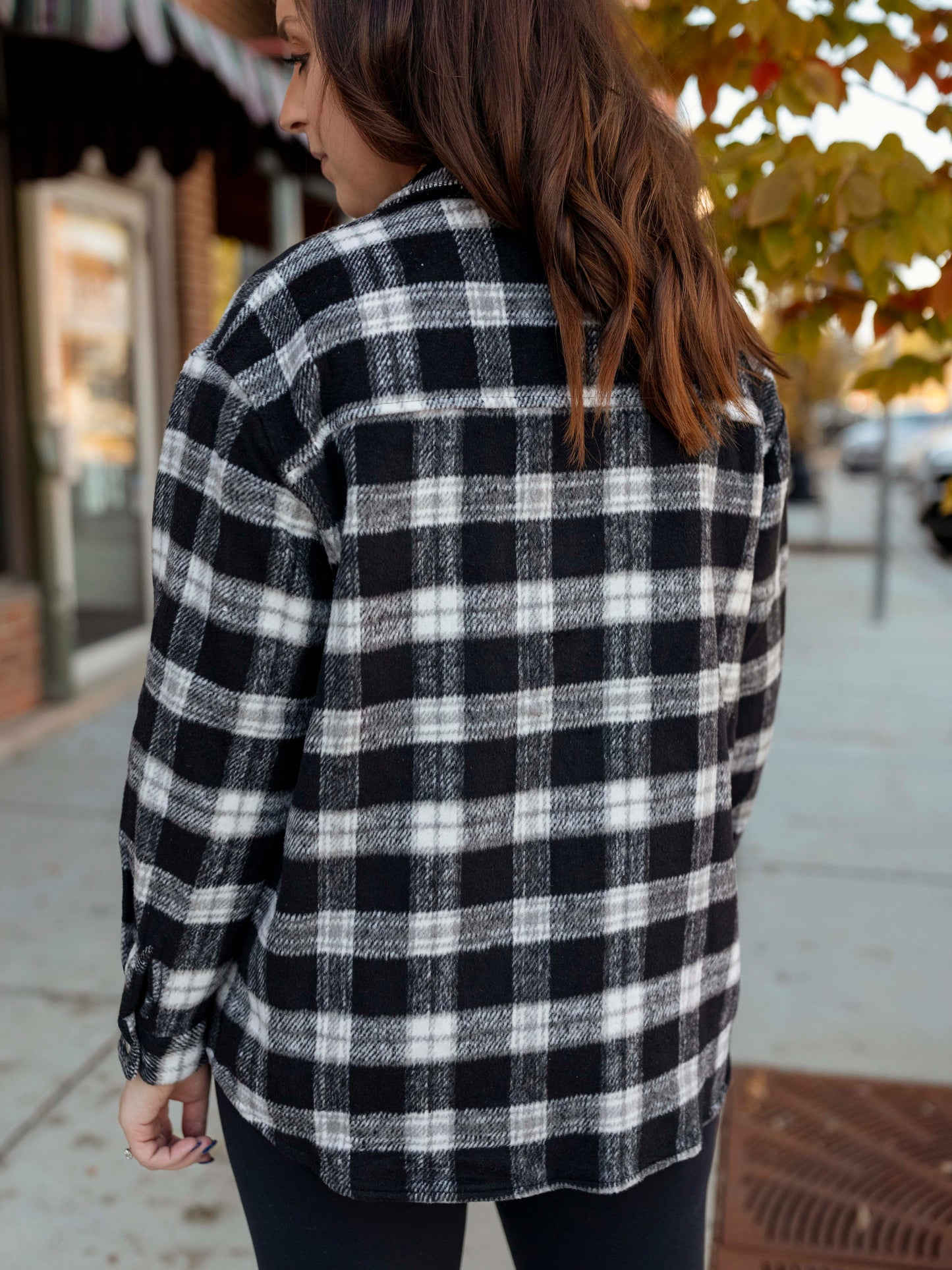 Black Checkered Shacket
