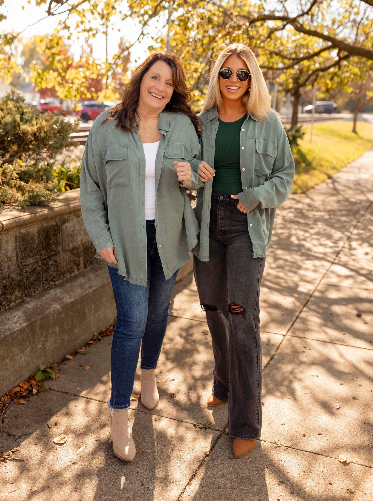 Sage Green Mineral Washed Top