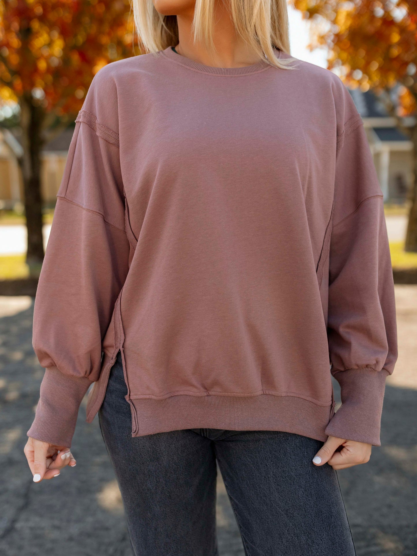 Coco Oversized Slit Pullover