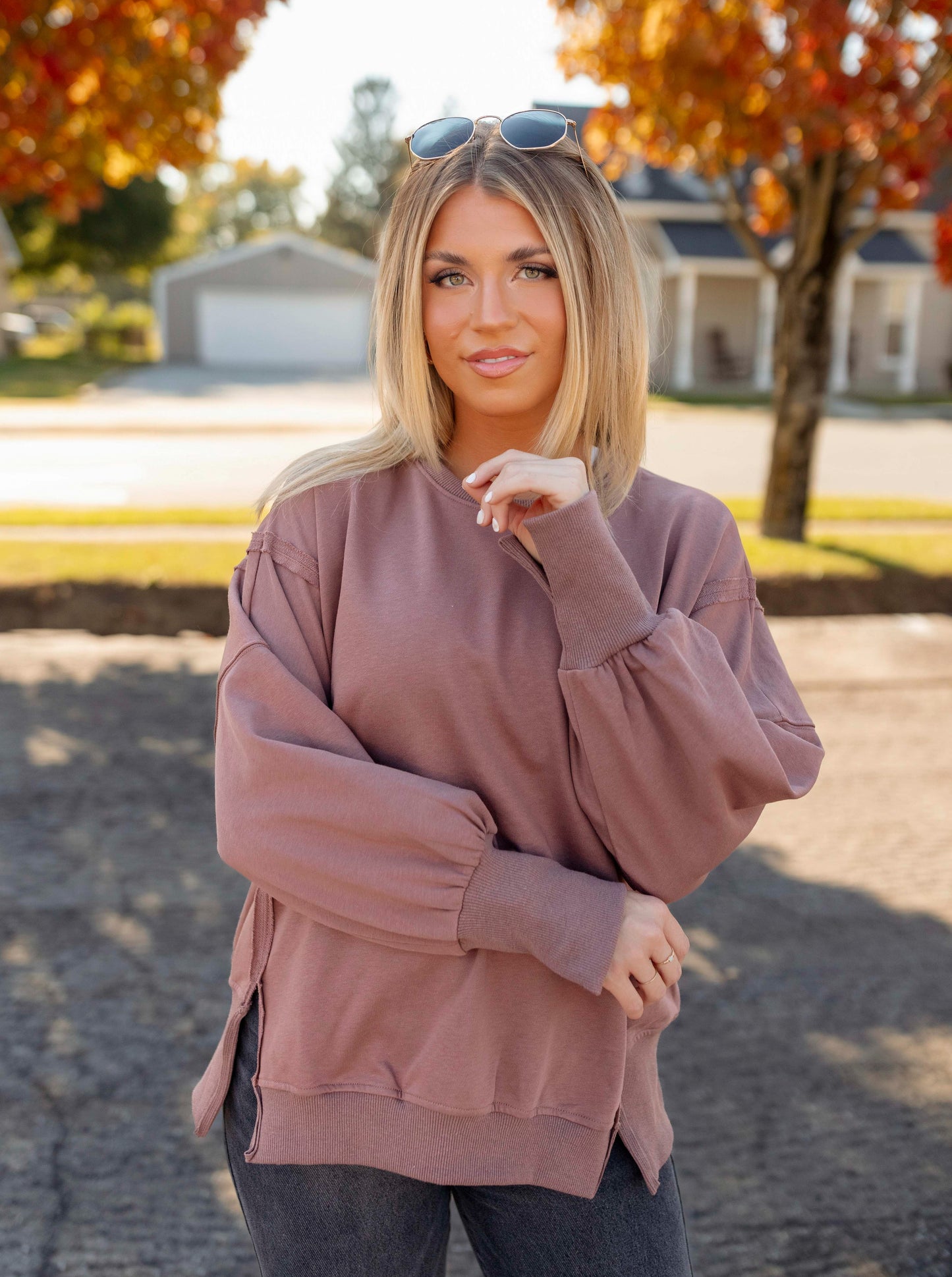 Coco Oversized Slit Pullover