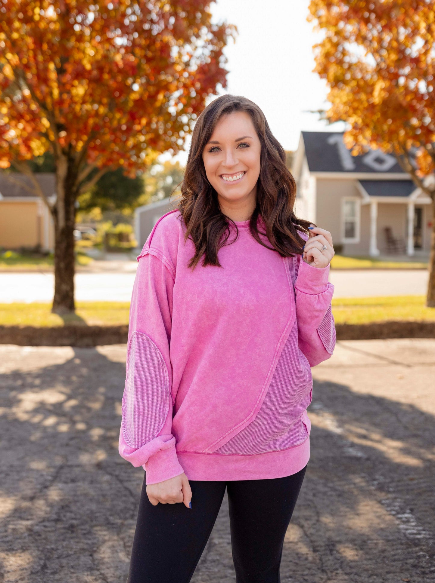 Vintage Berry Mineral Washed Pullover