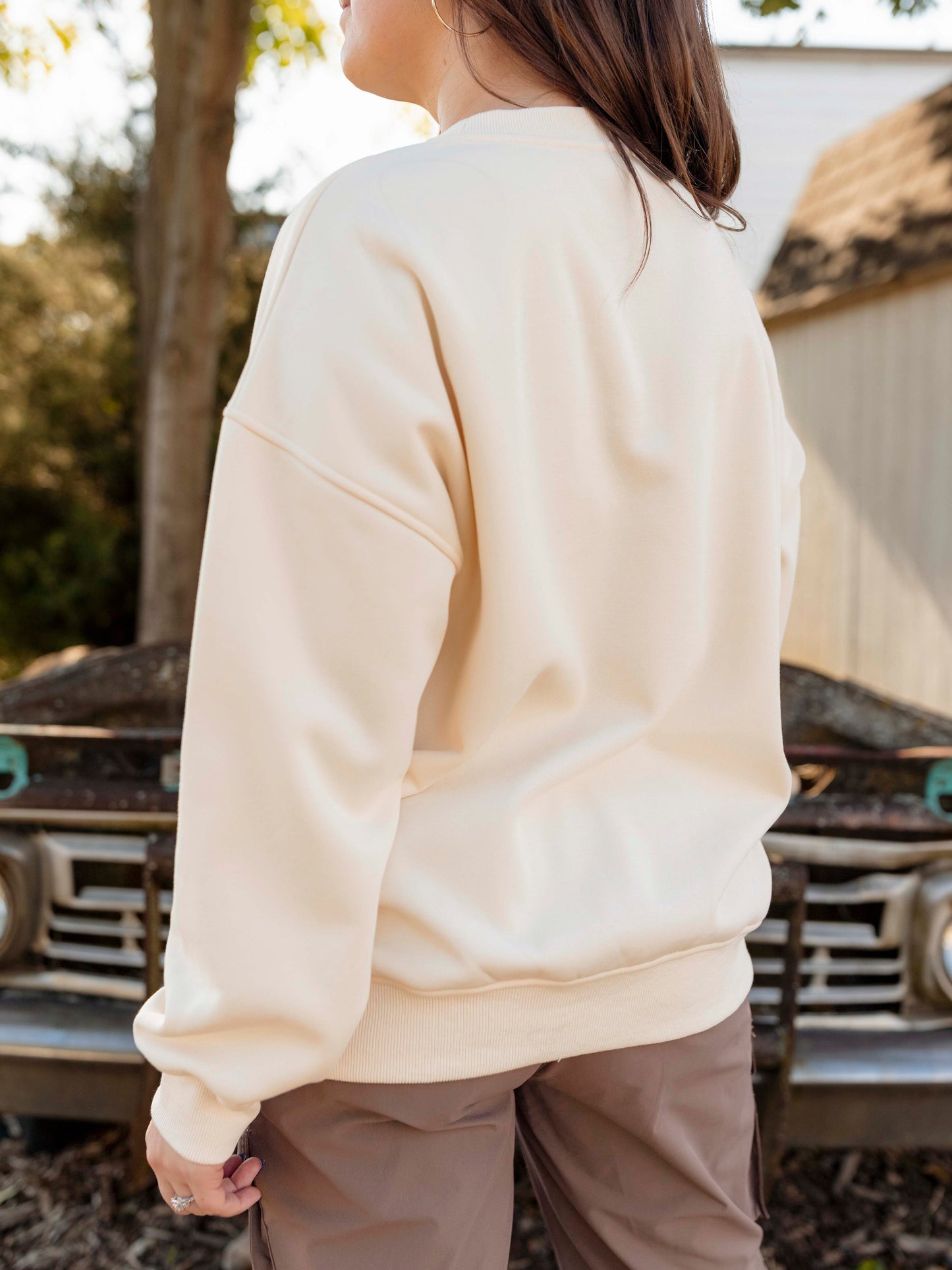 Oversized Good Vibes Only Sweatshirt