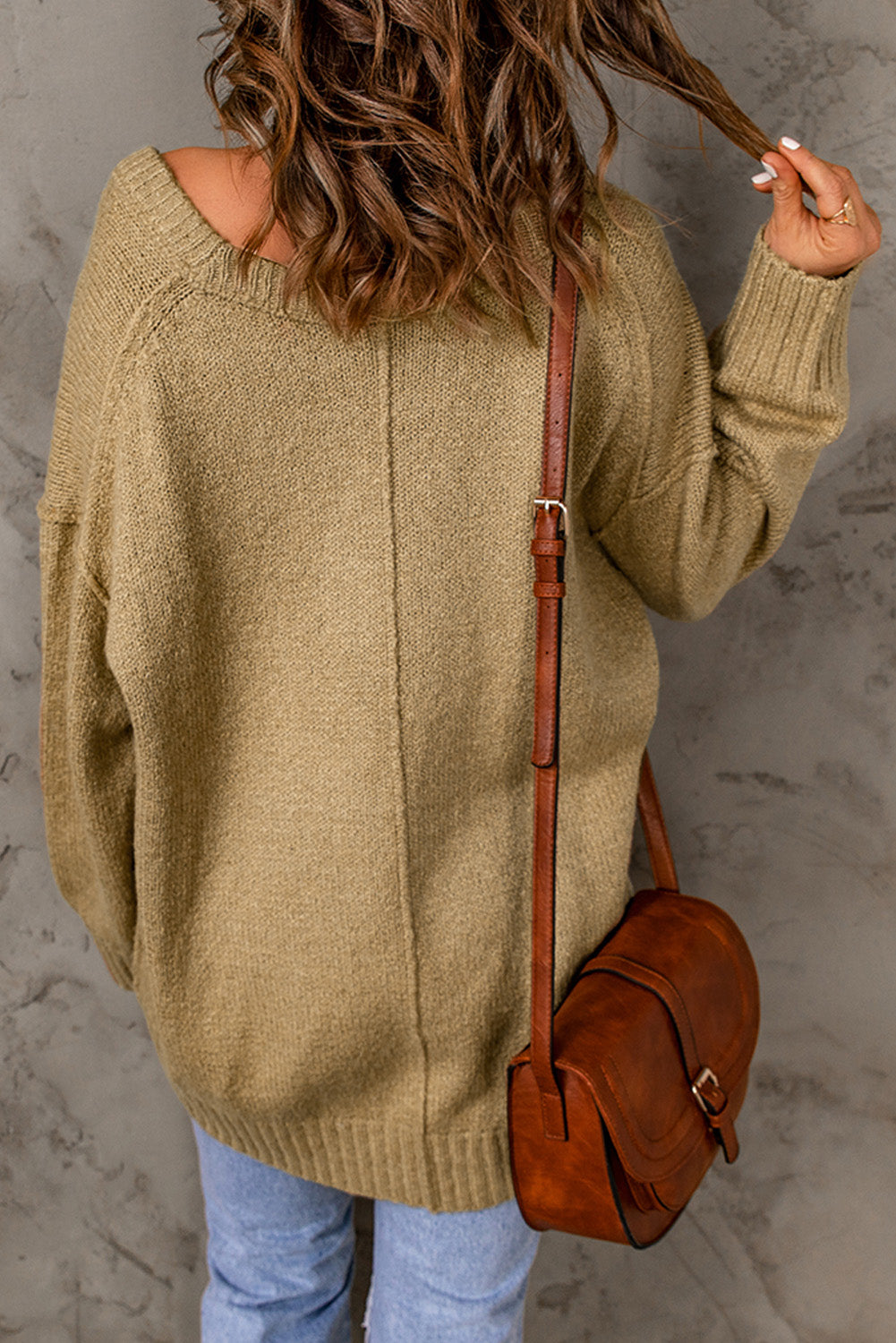 Casual Khaki Sweater