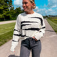 Ivory Zebra Shape Sweater
