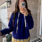 Purple/Mustard Plaid Sweatshirt