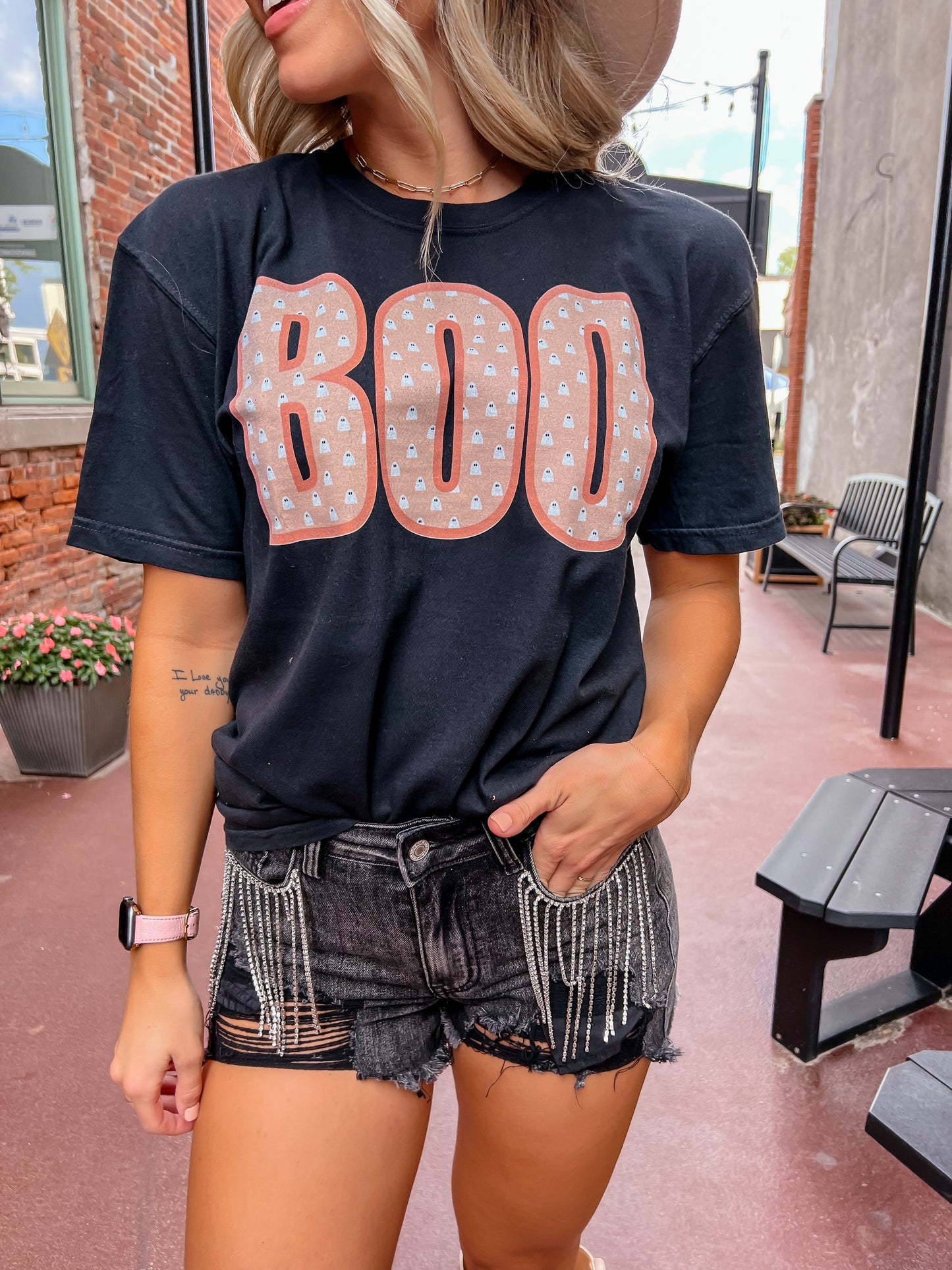 Black BOO Tee