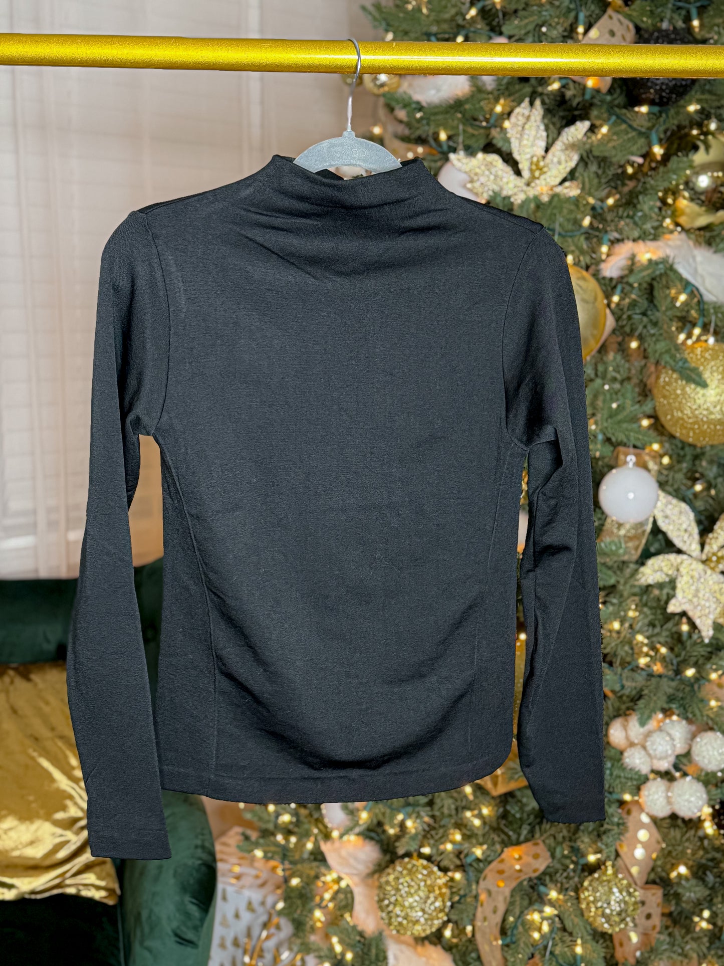 Black Fleece Mock Neck