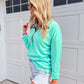 Green Casual Pullover