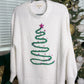 White Christmas Tree Oversized Sweater