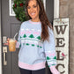 Christmas Tree Rib Sweater