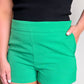 (Size Small)Kelly Green High Waisted Shorts