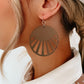 Brown Geometric Earring