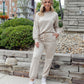 Apricot Long Sleeve Top & Pants Set
