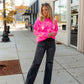 Hot Pink Star Sweater