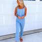 Mineral Washed Denim Jumpsuit