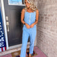 Mineral Washed Denim Jumpsuit
