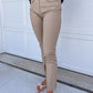 Taupe Button Slit Pants