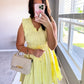 Yellow Smocked Summer Dress