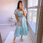 Seafoam Blue Midi Dress