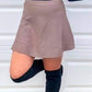 Mocha A-Line Skirt