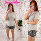 Basic Grey Ribbed Crew Neck