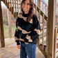 Black/Ivory Relaxed Fit Sweater
