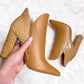 Camel Heeled Ankle Booties