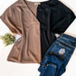 Coco/Black Two Tone Blouse