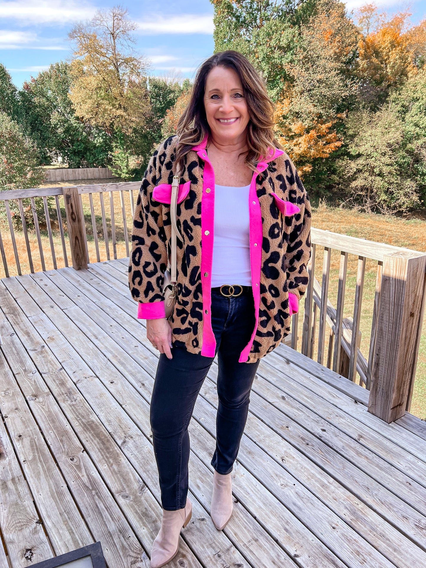 Pink Cheetah Print Jacket