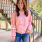 Pink Pilling Detailed Sweater