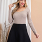 (Size Medium, Large)Black A-Line Skirt