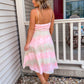 Blush Summer Wrap Midi Dress
